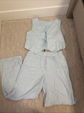Daily Drills Linen two piece set